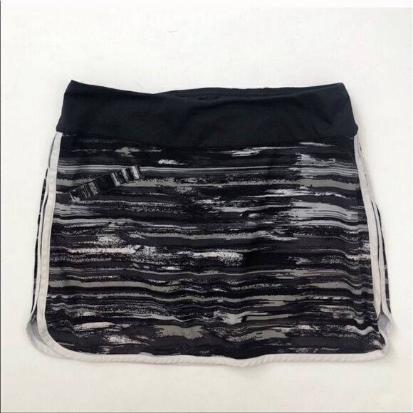 Athleta Swift Zip Skirt Gray Black 6 - Picture 2 of 7
